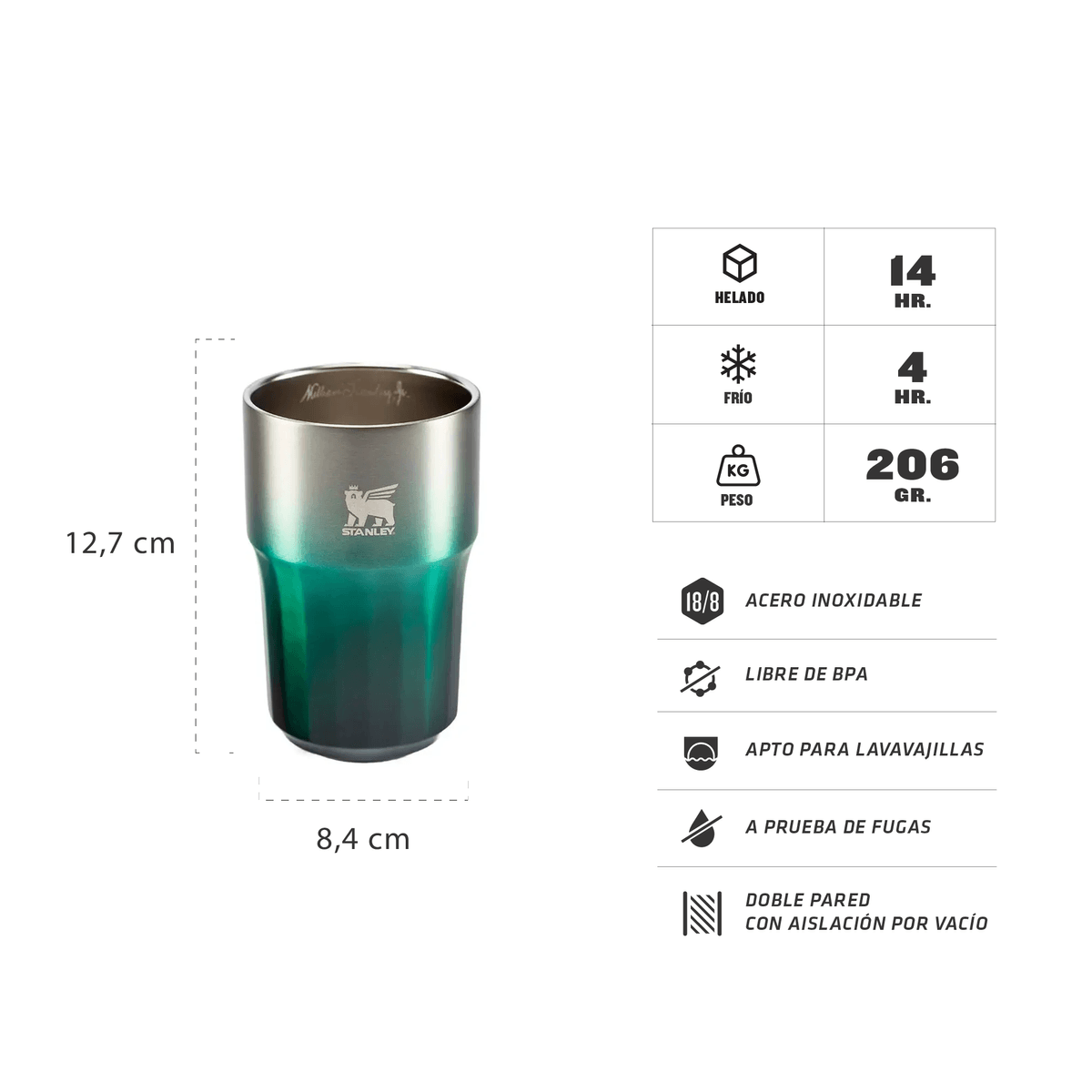 Vaso de Cerveza Stanley The Golden Hour Prismatic | 408 ml