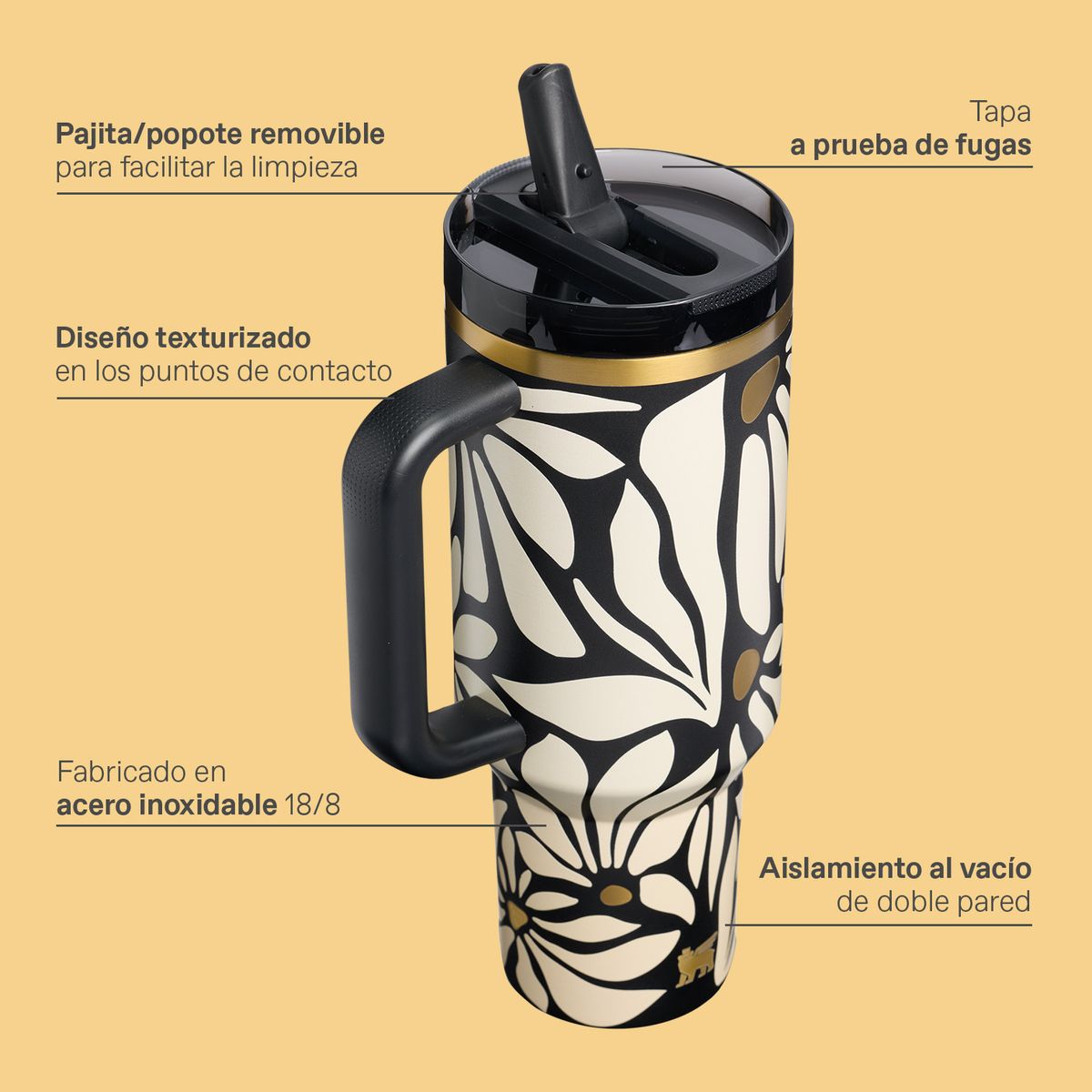 Vaso Stanley Quencher ProTour Wild Blooms | 887 ml
