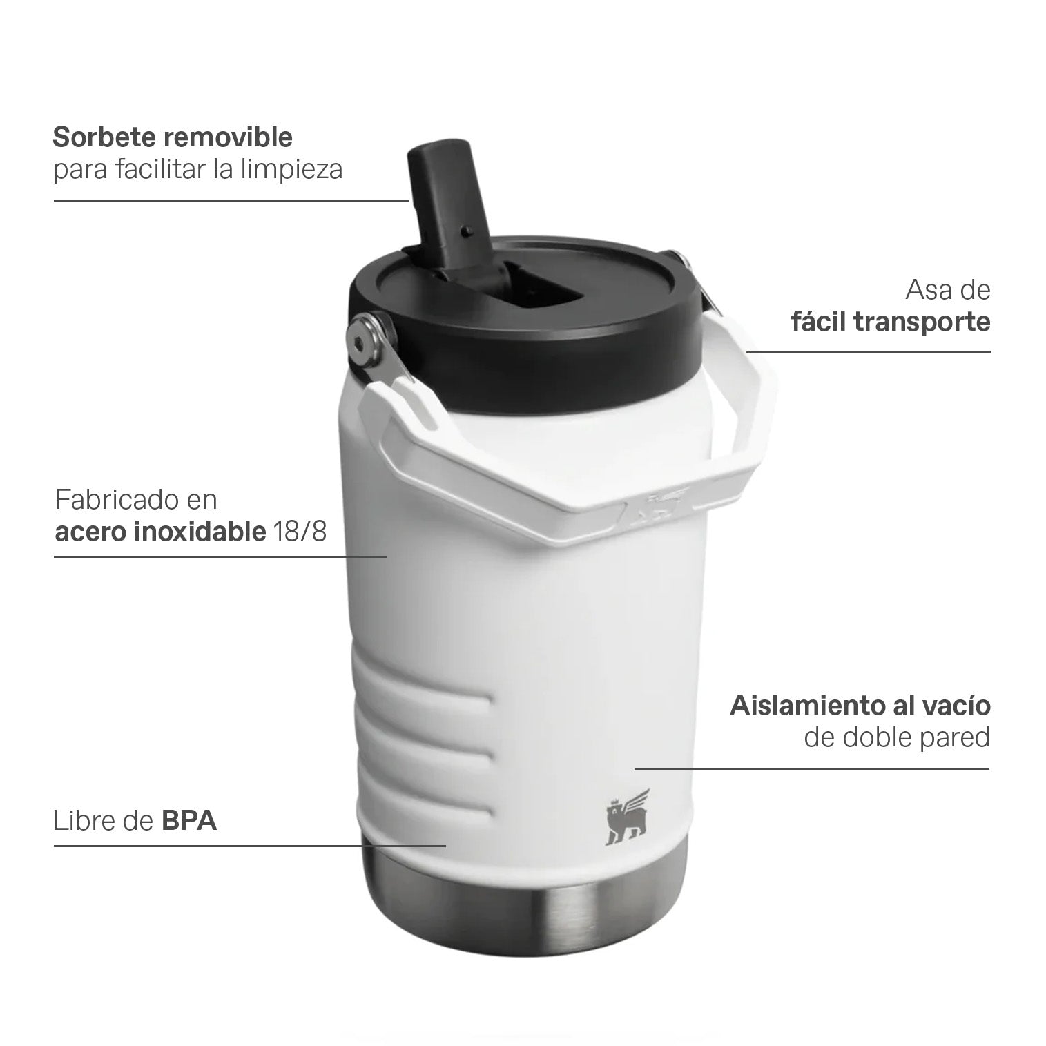 Botellón Stanley Iceflow Flip Straw | 1.9 L