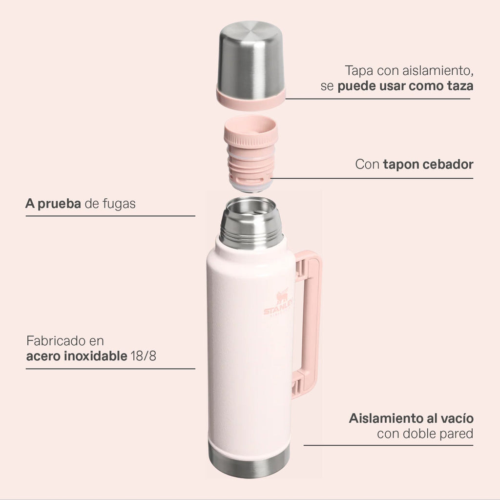 Termo Stanley Clásico Asa Plegable | 1.4 L