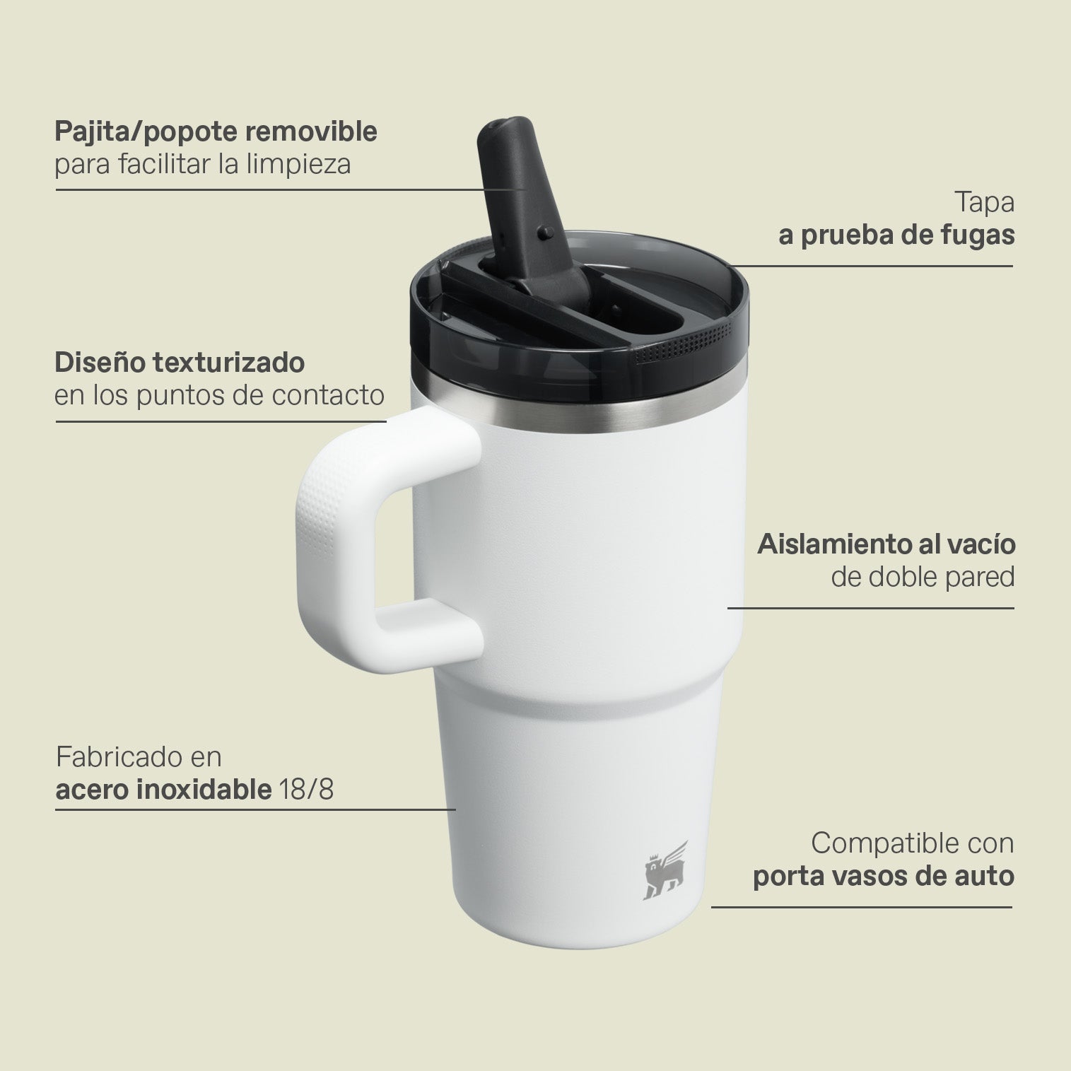 Vaso Stanley Quencher ProTour Flip Straw | 591 ml