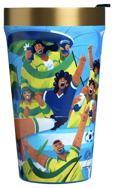 Vaso Stanley Everyday Futbol Artist Collection Brasil | 473 ml